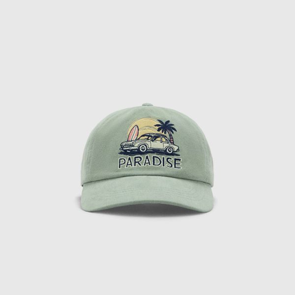 Tropical print cap