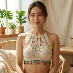 Bohemian Style Hollow Embroidery Knitted