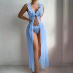 Alluring See-Through Erotic Nightdress Set - Image 2