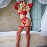 Cross-Border Hollow-Out Erotic Style Lingerie Set - Image 3