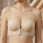 Front-Button Seamless Push-up Bra - Image 2