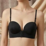 Front-Button Seamless Push-up Bra - Image 3