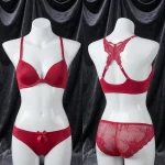 Front Open Butterfly Bra Panty Set - Image 3
