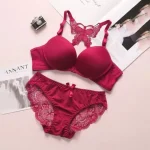 Front Open Butterfly Bra Panty Set - Image 7
