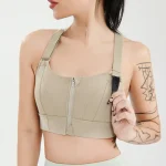 Front Zipper Shockproof Sports Bra - Image 4
