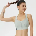 Front Zipper Shockproof Sports Bra - Image 8