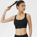 Front Zipper Shockproof Sports Bra - Image 7