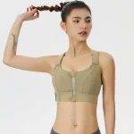 Front Zipper Shockproof Sports Bra - Image 6