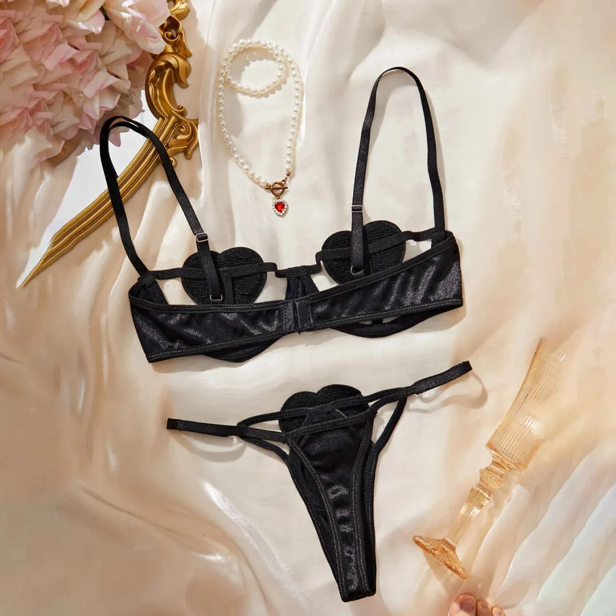 Heart Cut Out Intimate Set - Image 9