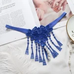 Hollow Out Embroidered pearl Thong Panty - Image 5