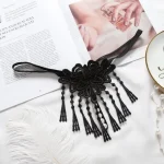 Hollow Out Embroidered pearl Thong Panty - Image 6