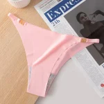 Ice Silk Seamless Buckle Thin Belt Panty - Image 2