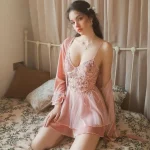 Lace Embroider Suspender Skirt Nightgown - Image 4