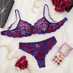 Luxury Valentine Lace Lip Embroidered Sexy Lingerie - Image 6