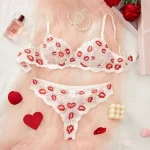 Luxury Valentine Lace Lip Embroidered Sexy Lingerie - Image 7