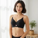 Seamless Anti Sagging Thin Wireless Pushup Sports Bra