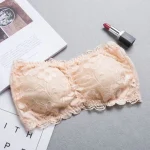 Seamless Lace Strapless Tube Top Bandeau Bra - Image 5