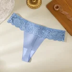 Sexy Lace Thong Low Waist Thin T Shape Ladies Underwear - Image 12