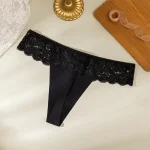Sexy Lace Thong Low Waist Thin T Shape Ladies Underwear - Image 10