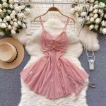 Sexy Mesh Pure Desire Plus Size Temptation Sling Low-cut Night Dress - Image 9