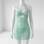 Sexy Mesh See-Through Hollow Hip Skirt Nightgown - Image 10