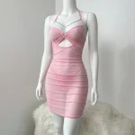 Sexy Mesh See-Through Hollow Hip Skirt Nightgown - Image 8