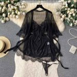 Summer Y2K 2 Piece Patchwork Mesh Mini Dress Set - Image 4