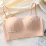 Thin Fixed Chest Pad Small Camisole Vest Bra - Image 7