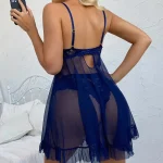 Feminine V Neck Lace Sexy Intimates Suspenders - Image 15