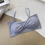 Summer Ice Silk Twisted Vest Suspender Push-Up Bra - Image 9