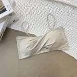 Summer Ice Silk Twisted Vest Suspender Push-Up Bra - Image 12