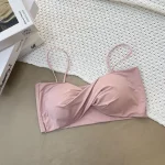 Summer Ice Silk Twisted Vest Suspender Push-Up Bra - Image 7