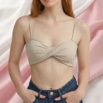 Summer Ice Silk Twisted Vest Suspender Push-Up Bra - Image 3